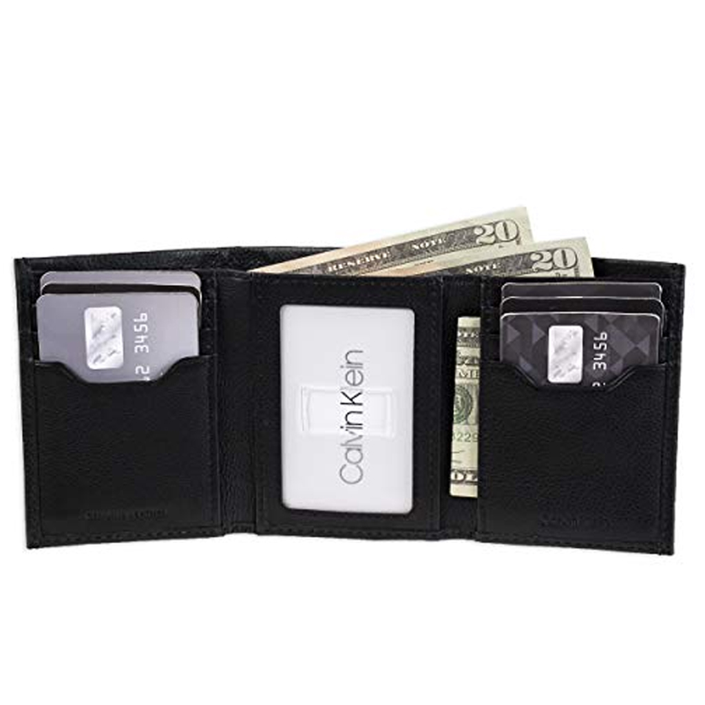 Calvin Klein Men's RFID Leather Trifold Wallet