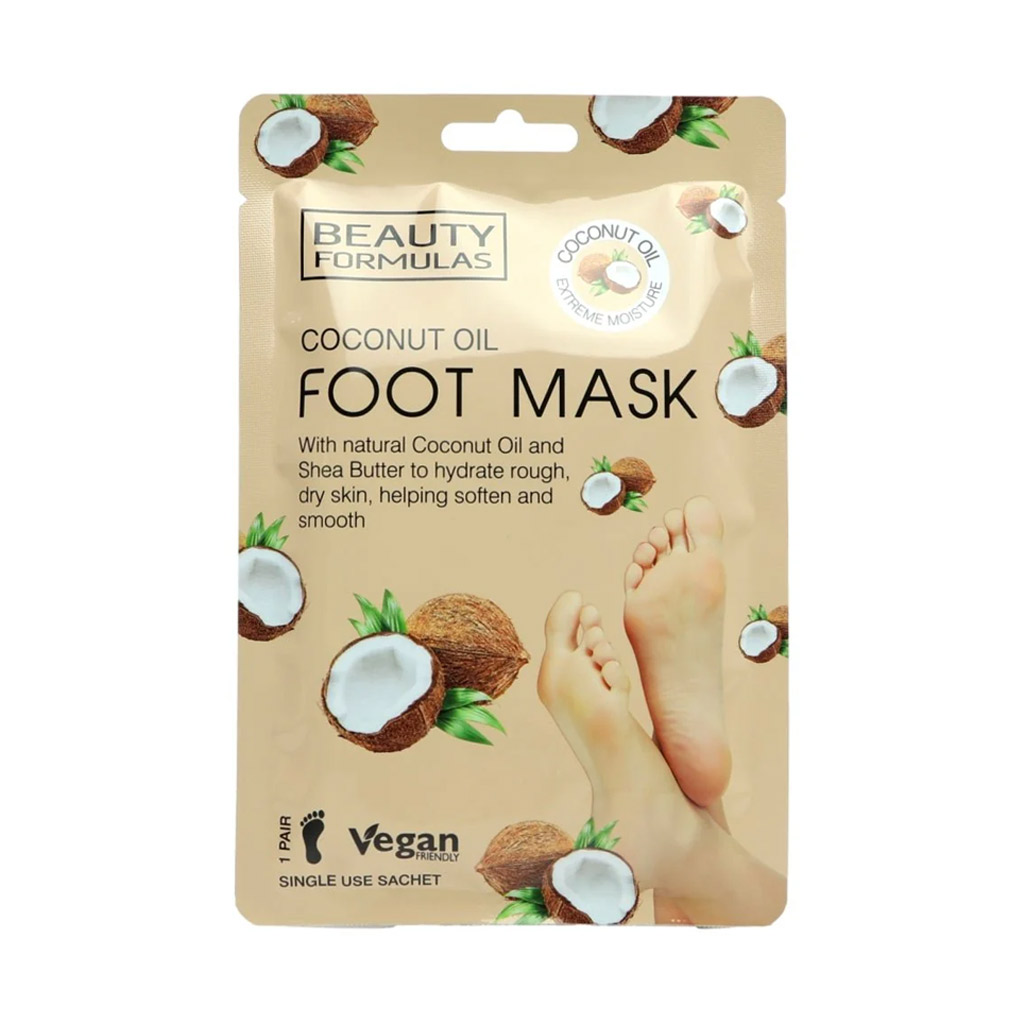 Beauty Formula Coconut Oil Foot Mask 1pk