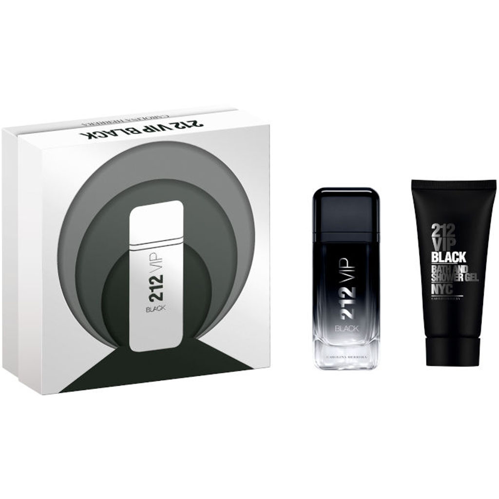 CAROLINA HERRERA 212 VIP BLACK EDP 100ML + SHOWER GEL 100ML SET