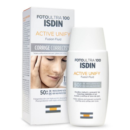 ISDIN Fotoultra 100 Active Unify Fusion Fluid Spf50 + 50ml