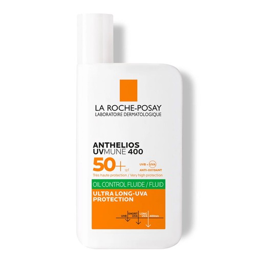 La Roche-Posay Anthelios UVMUNE 400 Oil Control Fluid SPF50, 50ml واقي شمس لاروش بوزيه يوفمون 400 SPF 50 حماية عالية للب