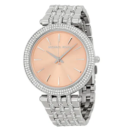 Michael Kors Darci Rose-Gold-tone Dial Steel Crystal Ladies Watch