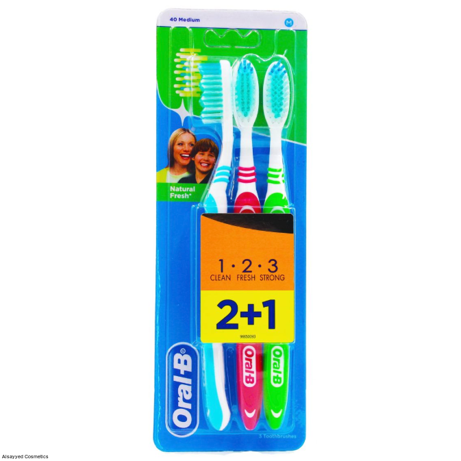 Oral-B Natural Fresh 2+1