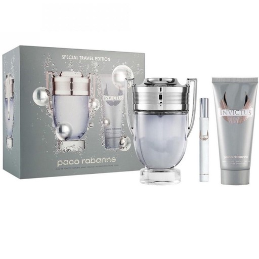 PACO RABANNE INVICTUS SET EDT 100ML + DEO 150ML + MINI 10ML
