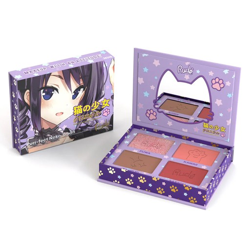 Rude Manga Face Palette (Blush - Highlighter - Contour )