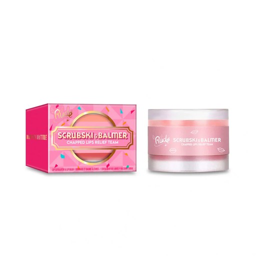 Rude Scrubski & Balmer Lip Exfoliator and Lip Balm (Grapefruit)