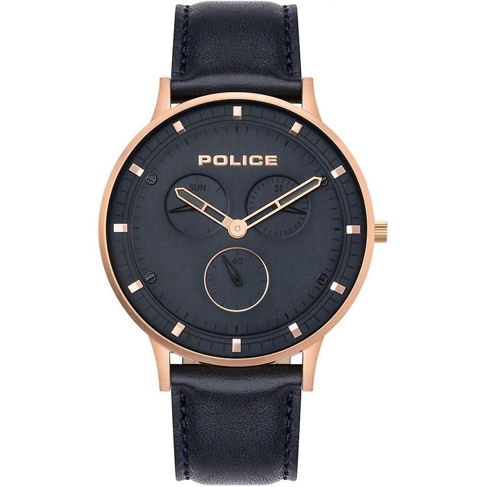 Police 15968JSR-03 Berkeley Blue Leather Wristwatch