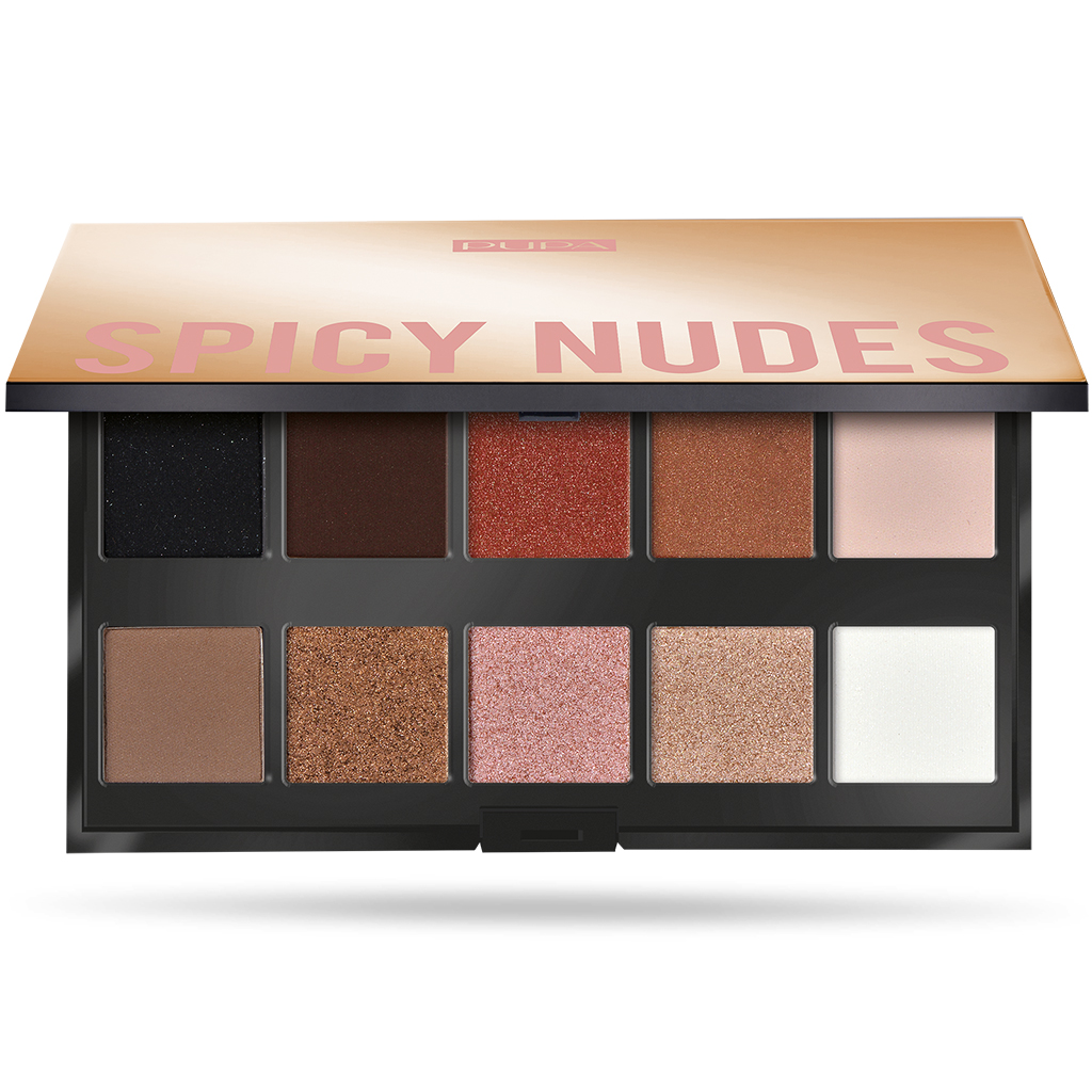 PUPA EYESHADOW PALETTE MAKE UP STORIES 10 SHADES SPICY NUDES