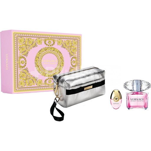 VERSACE BRIGHT CRYSTAL SET (90ML + 10ML) EDT بكج فيرزاتشي برايت كرستال