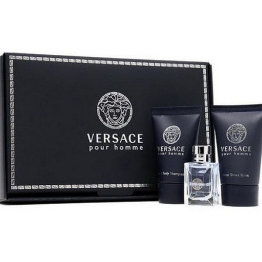 فيرساتشي بيور هوم طقم 3 قطع تواليت 25 مل + لوشن بعد الحلاقة + شامبو