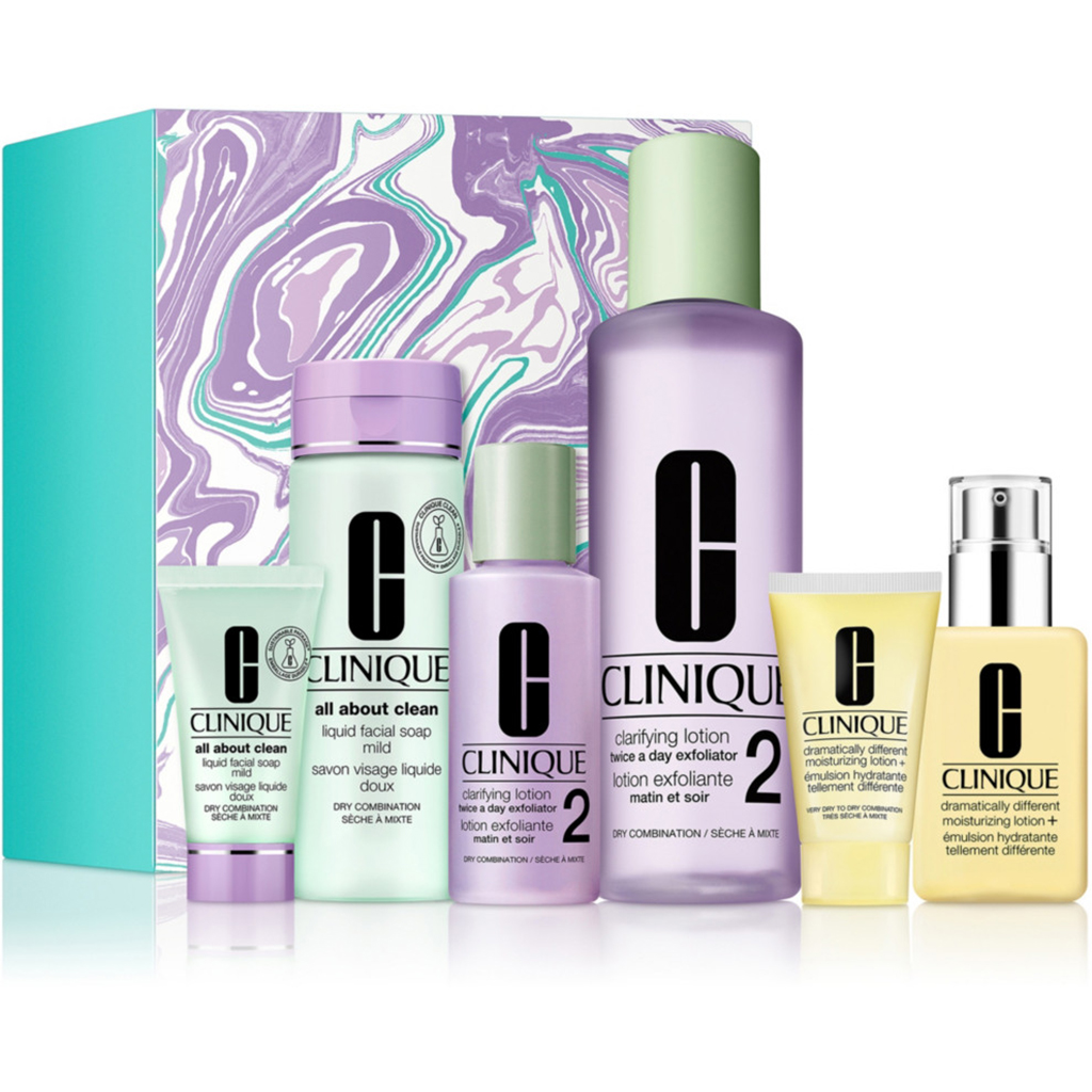 CLINIQUE Great Skin Everywhere Set Very Dry to Dry and Dry Combination
