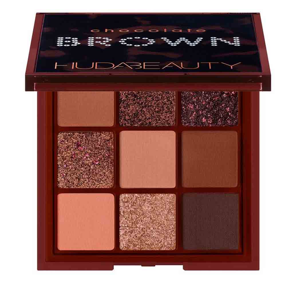 HUDA BEAUTY Chocolate Brown Eyeshadow Palette 9 Colours