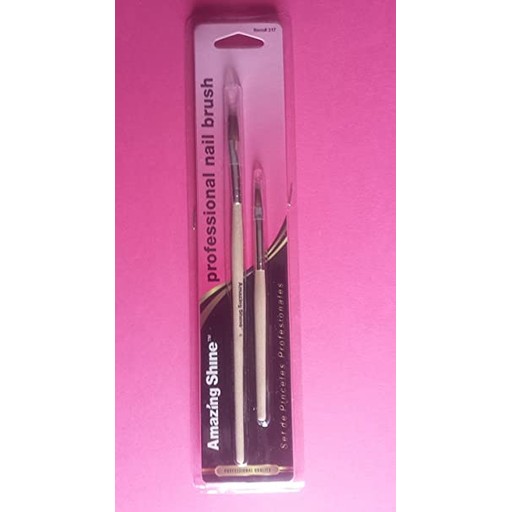 Amazing Shine Nail Brush Flat 2 PCS