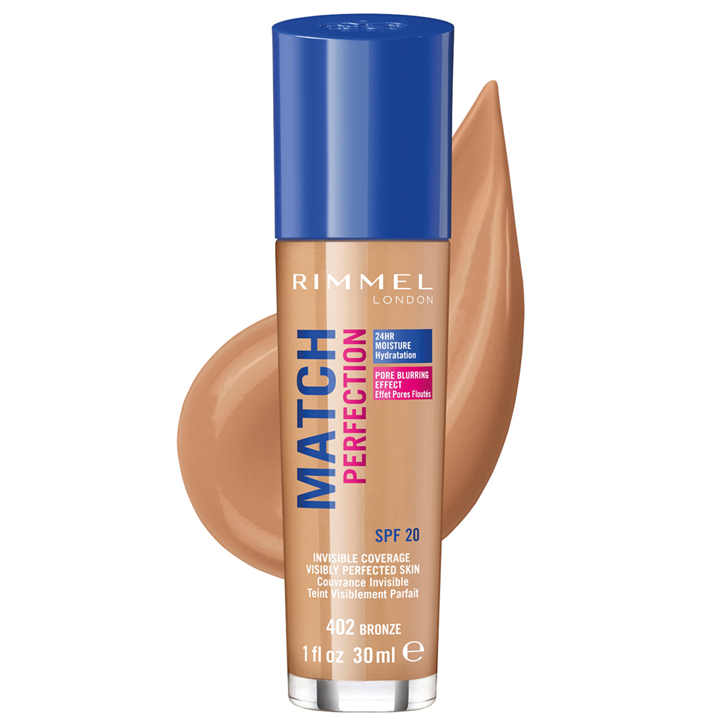 Rimmel London Match Perfection SPF 20 Foundation Smooth Texture