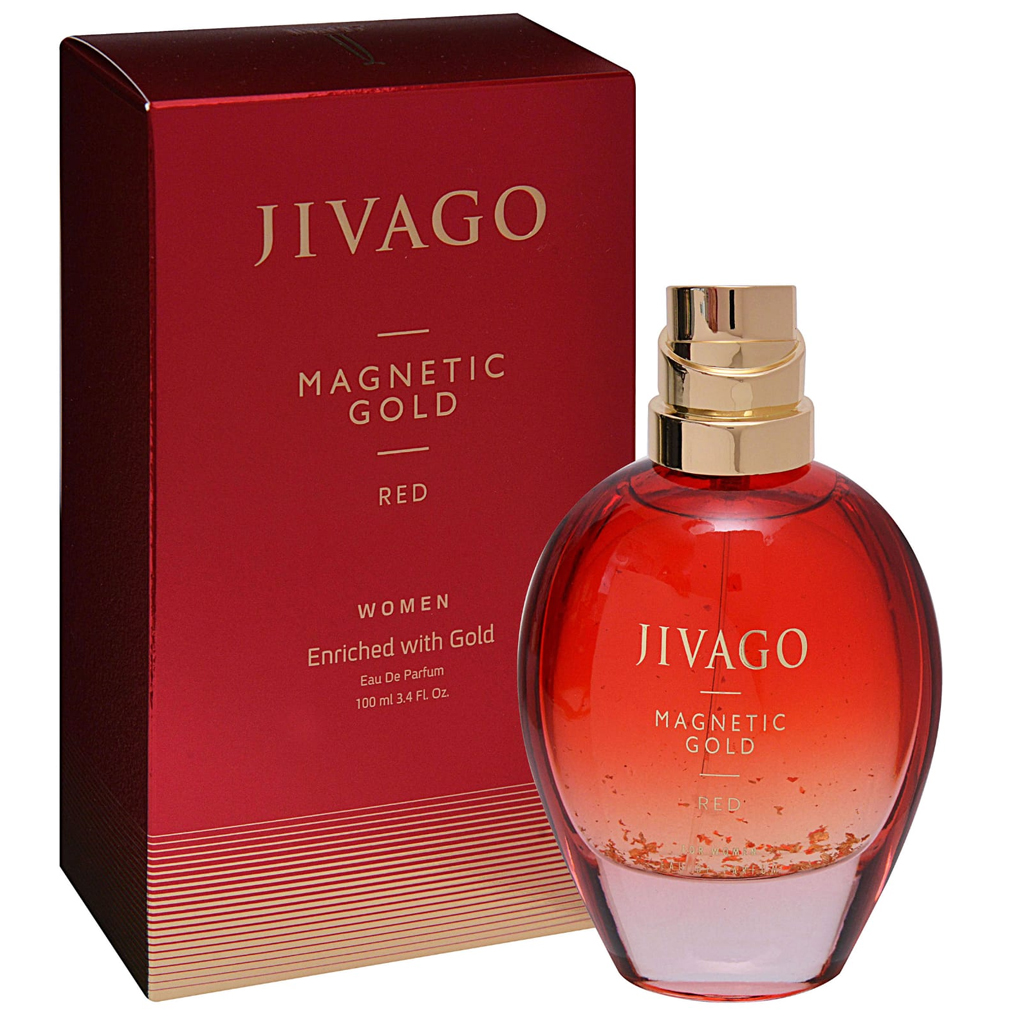 JIVAGO MAGNETIC GOLD RED EDP 100ML FOR WOMEN