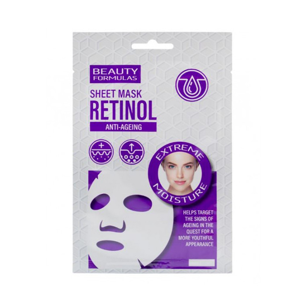 Beauty formulas Retinol anti-ageing sheet mask