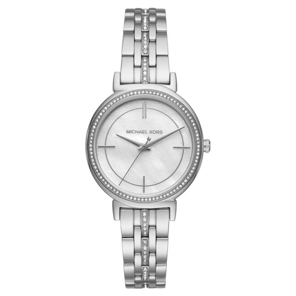 Watch Michael Kors woman only time analog steel strap Cinthia collection MK3641