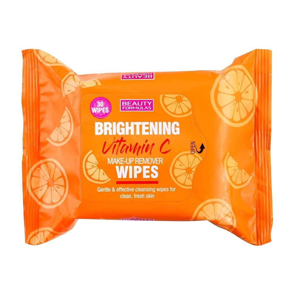 Beauty Formulas Brightening Vitamin C Make-Up Remover Wipes - 30 Wipes