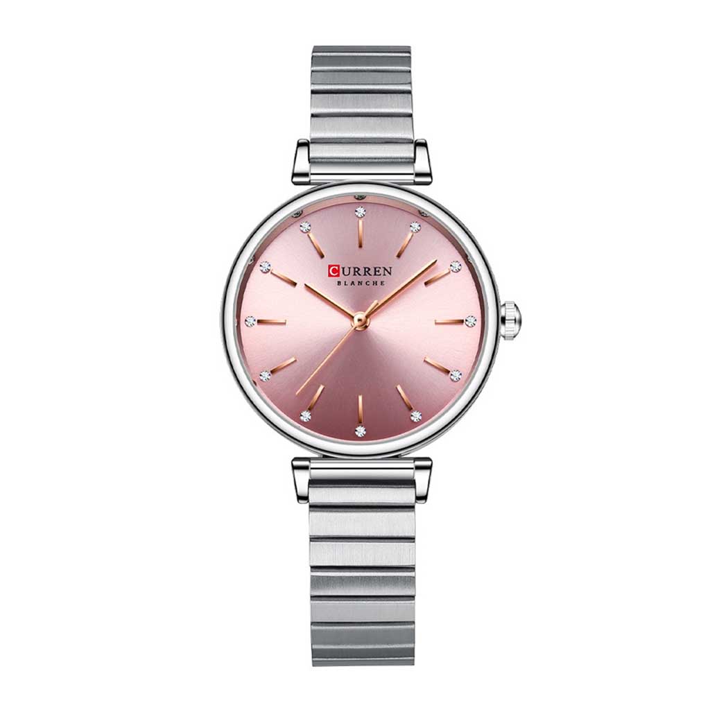 Curren Watch Women C9081L Silver + Pink