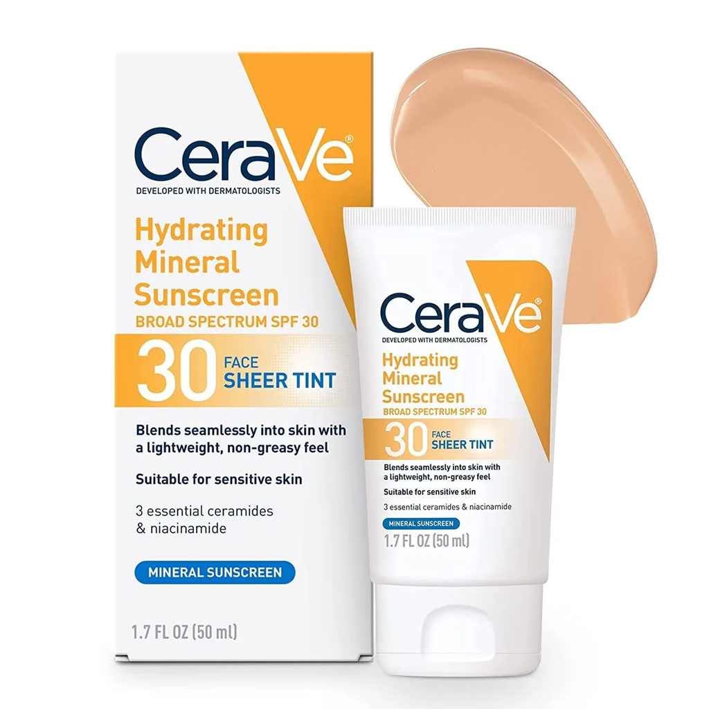 Cerave Hydrating Mineral Sunscreen SPF30 Sensitive Skin