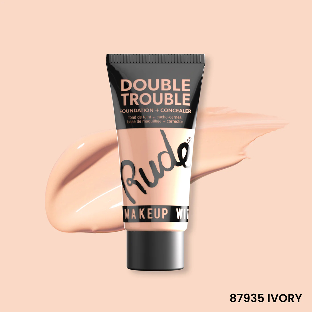 Rude Double Trouble Foundation + Concealer