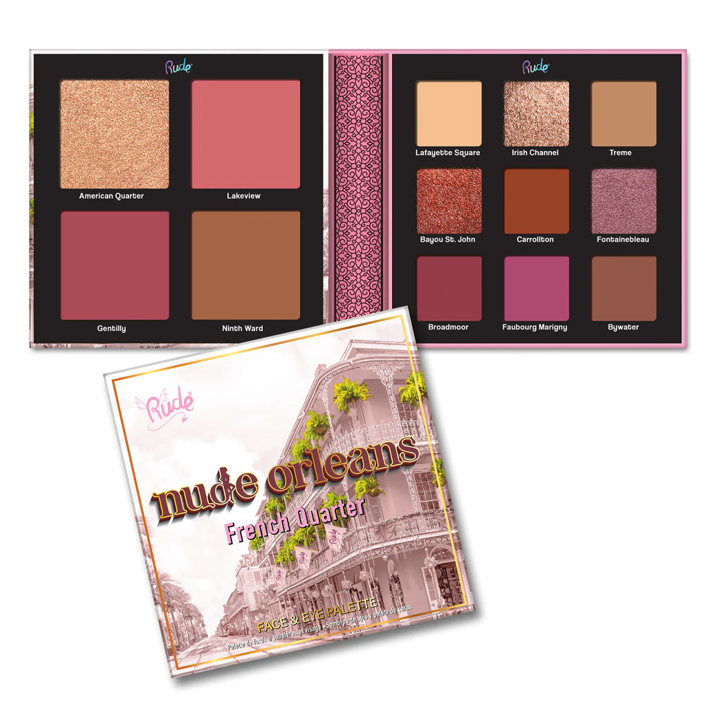 Rude Nude Orleans French Quarter Face &amp; Eye Palette