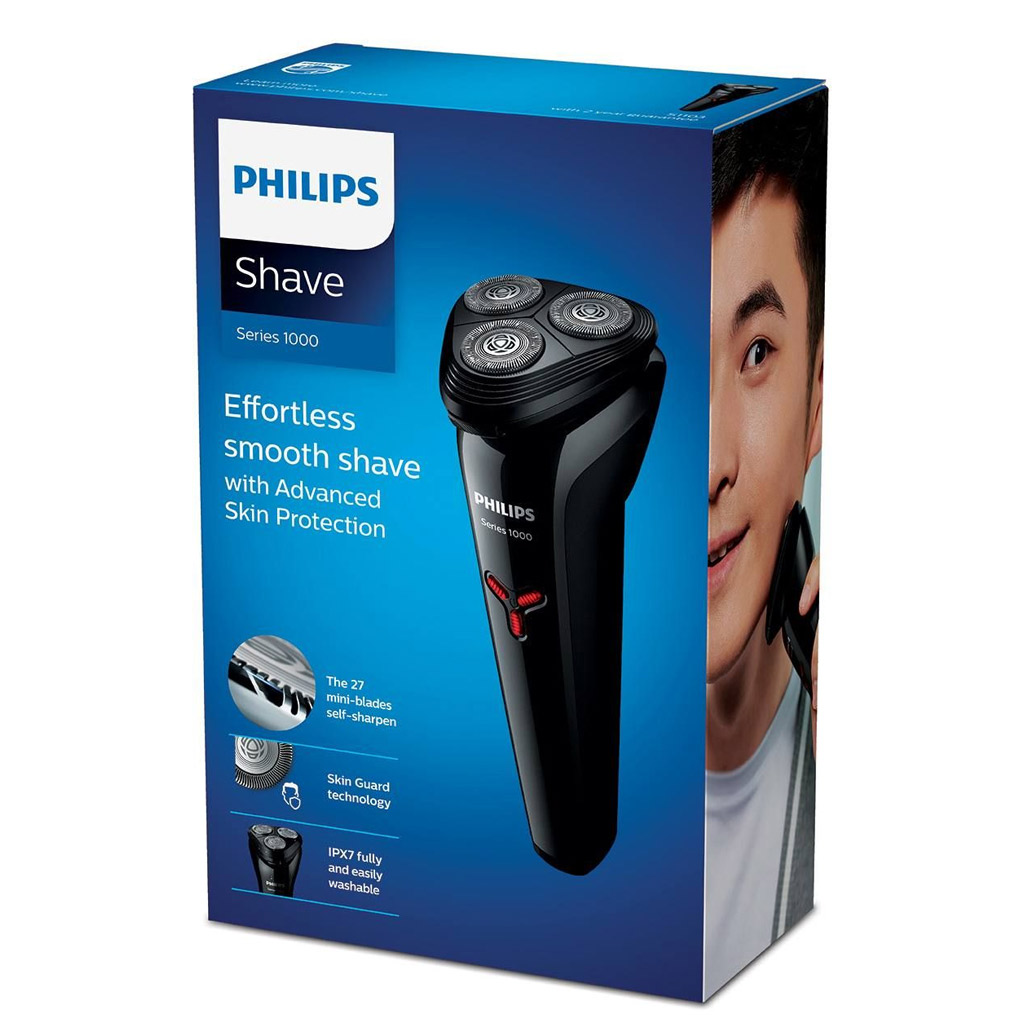 Philips 1000 series S1103/02 men's shaver Rotation shaver Black
