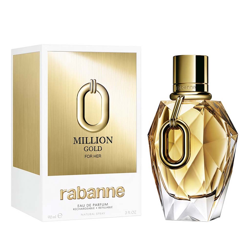 Paco Rabanne Lady Million Gold EDP Spray 90ML ليدي مليون جلود للنساء