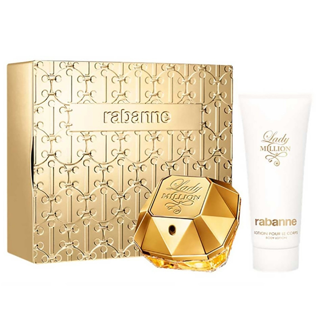 Lady Million Set 80ML EDP + 100ML Body Lotion By Paco Rabanne EDP Set