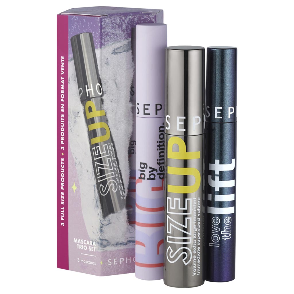 Sephora Favorites Limited Edition Mascara Trio Set - Size Up - Big By Definition - Love The Lift - Full Size
