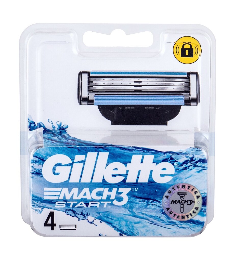 GILLETTE MACH3 START SHAVING REFILLS X 4