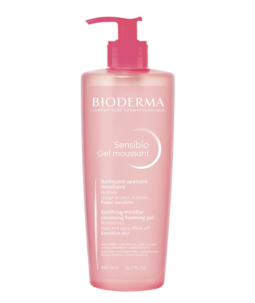 Bioderma Sensibio Cleansing Foaming Gel - 500ml | بيوديرما جل رغوي منظف للبشرة الحساسة - 500 مل