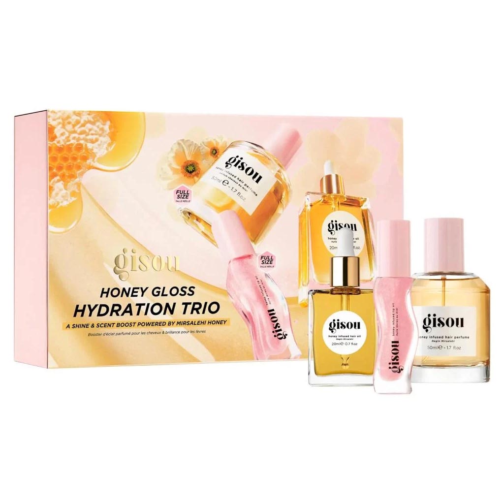 Gisou Honey Gloss Hydration Trio Set Lip غيسو مجموعة هوني جلوس الثلاثية للترطيب 3 قطع