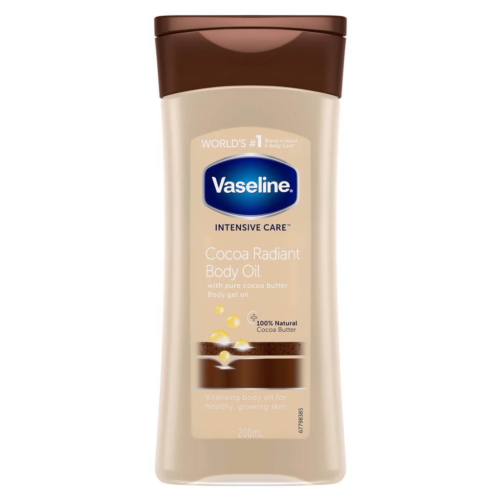 Vaseline Body Oil 200ml Coconut زيت الجسم فازلين المكثف بجوز الهند