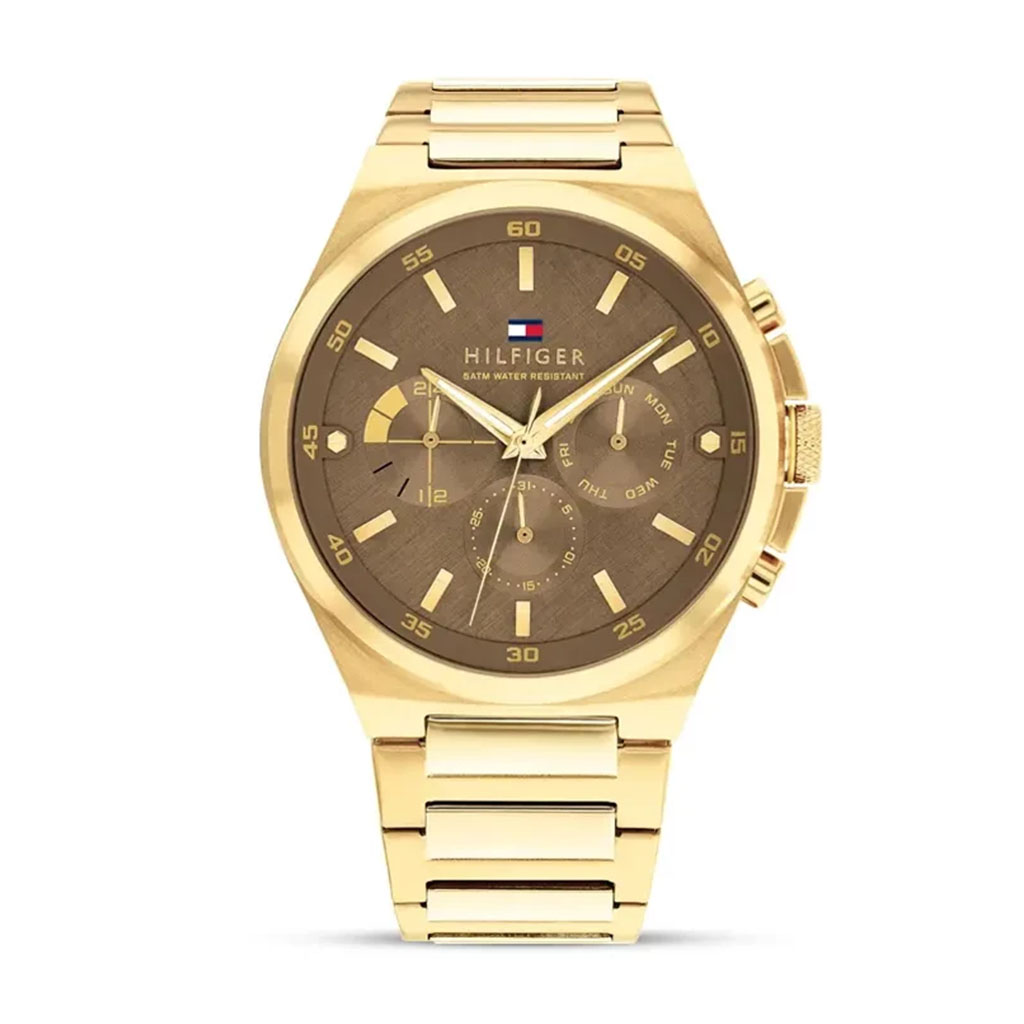 Tommy Hilfiger Dexter Multifunction Brown Dial Men's Watch- 1792090
