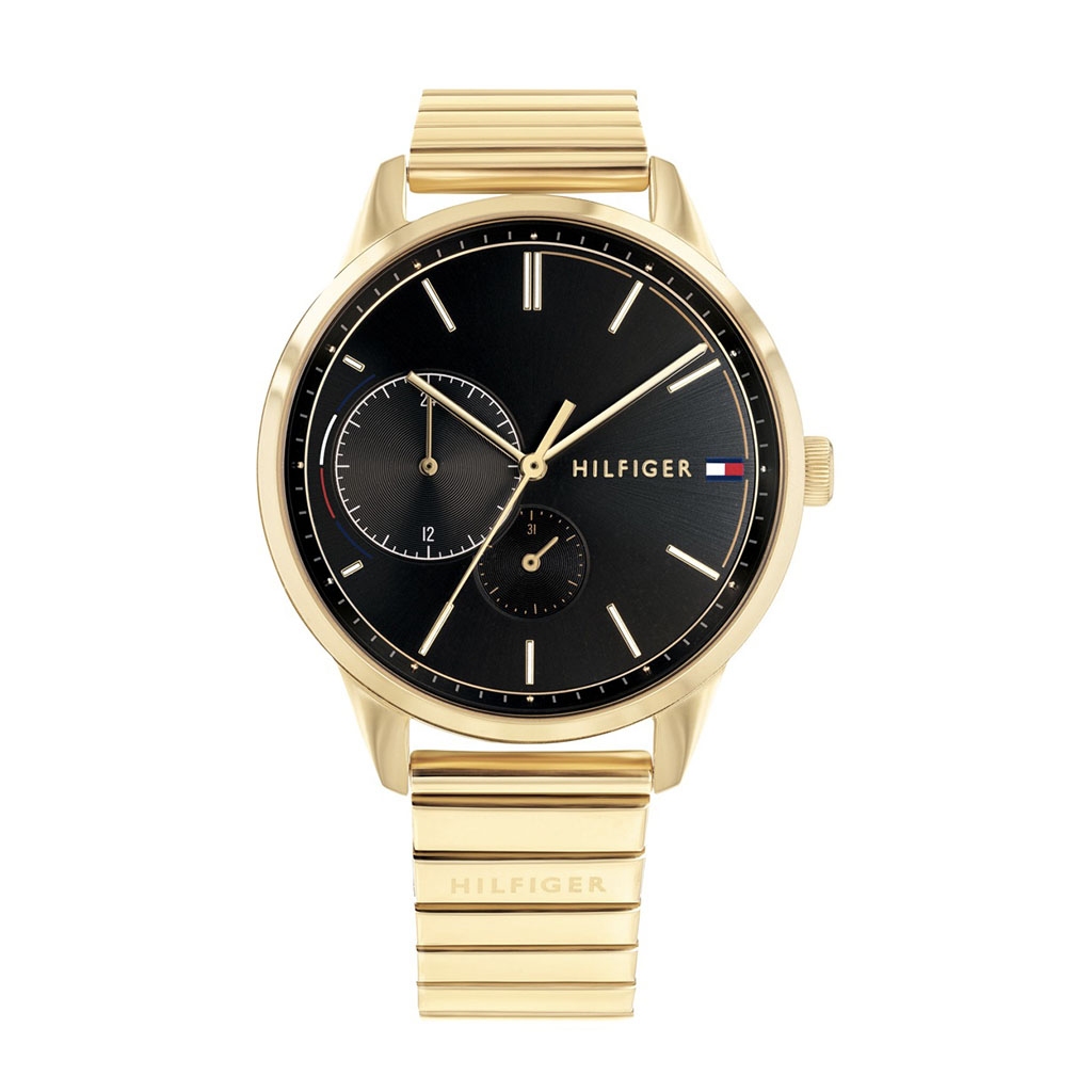 Tommy Hilfiger 1782019 Black Dial Stainless Steel Strap Ladies Watch