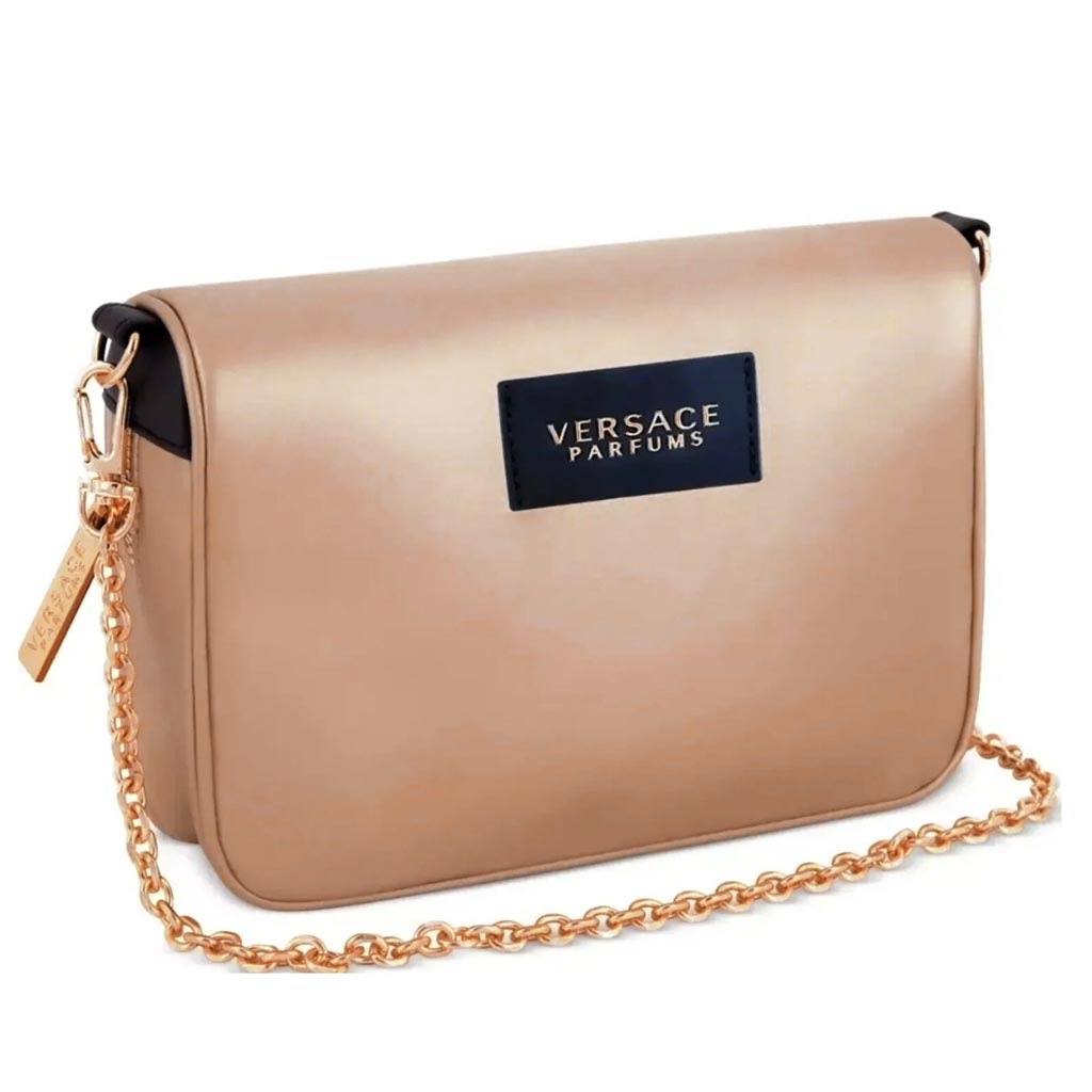 Versace Shiney Gold Pouch شنطة فيرزاتشي للنساء