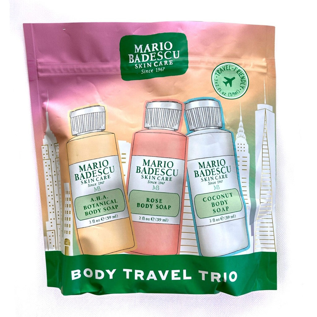 Mario Badescu Travel Size Botanical/Rose/Coconut Body Wash Soap