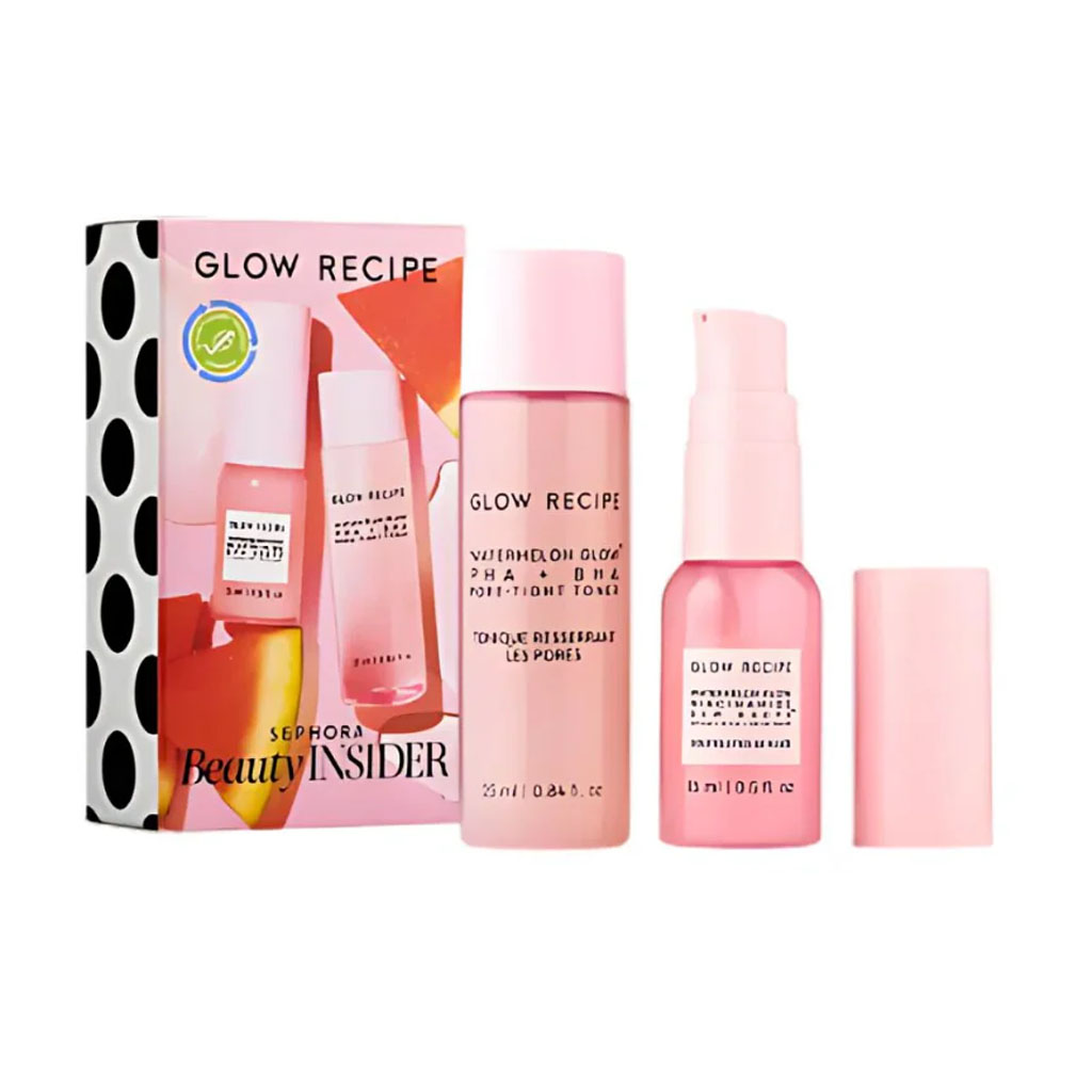 Glow Recipe Sephora Beauty Insider Set With Dew Drops 0.5 Oz And Toner 0.84 Oz