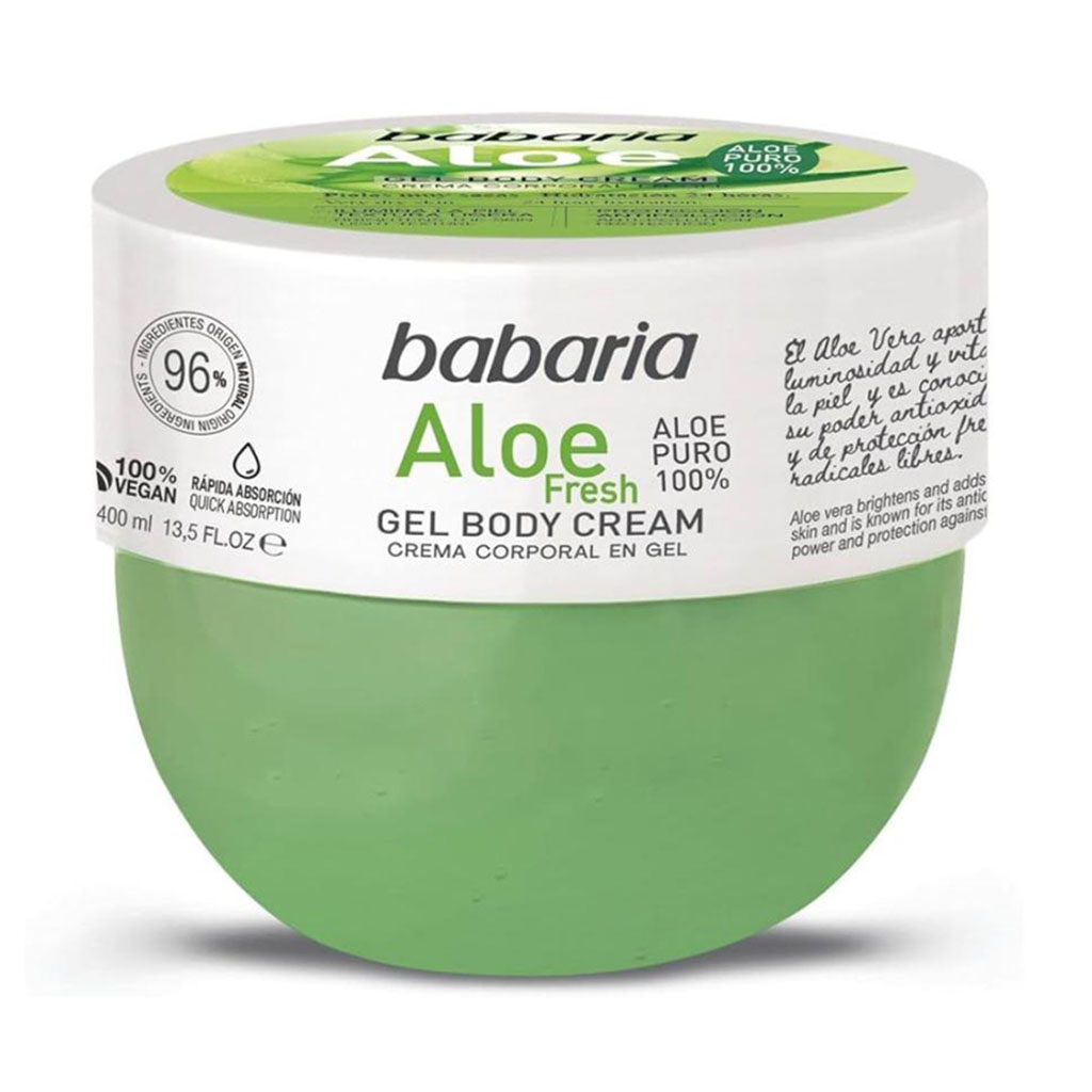 BABARIA Body Cream Aloe Fresh 400ML - كريم جل للجسم بالألوفيرا