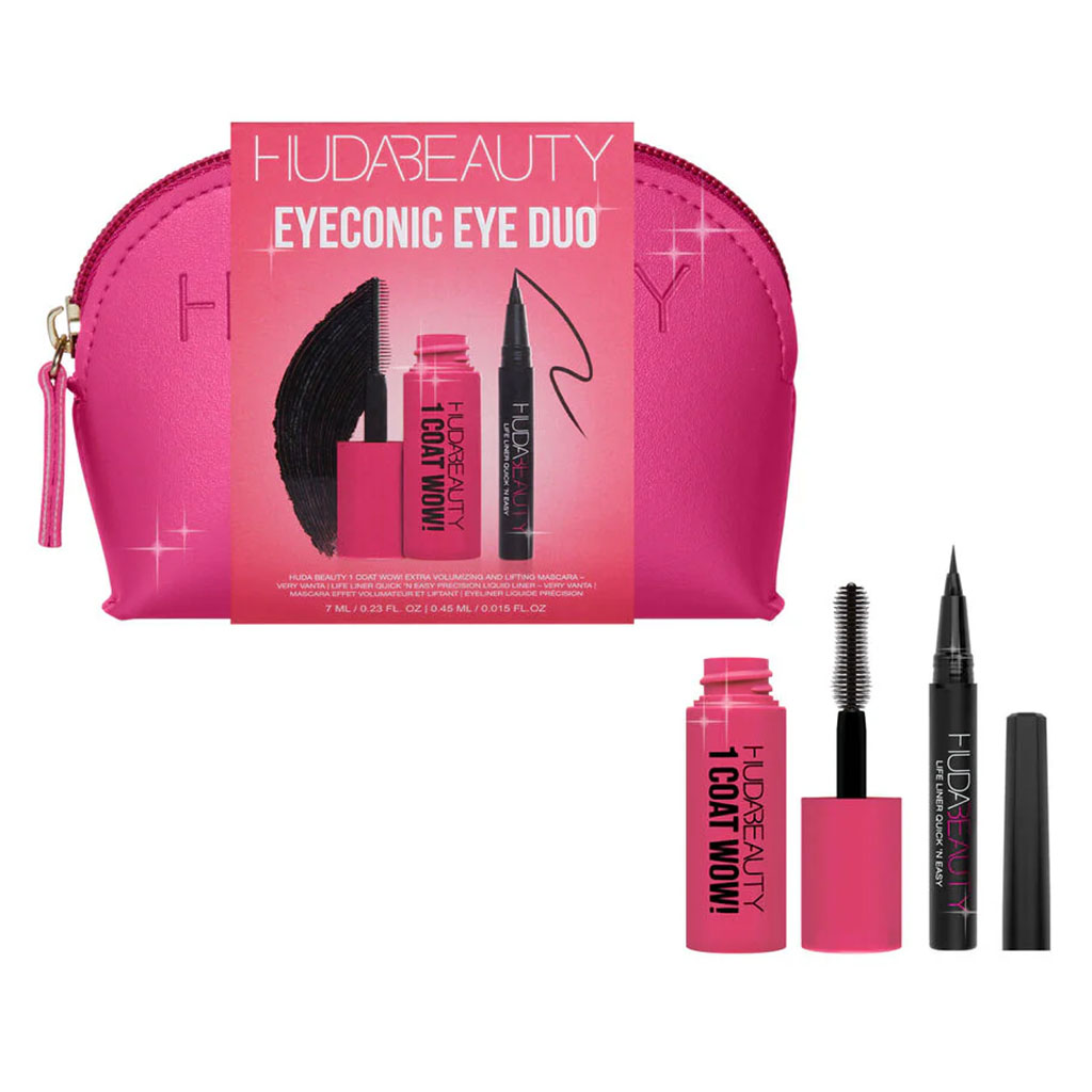 Huda Beauty Eyeconic Eye Duo ( Mascara + Life Liner)