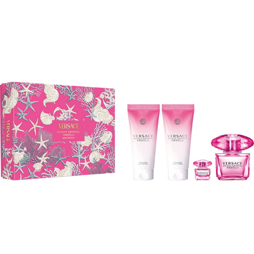 Versace Ladies Bright Crystal Absolu 4pcs EDP Gift Set Fragrances