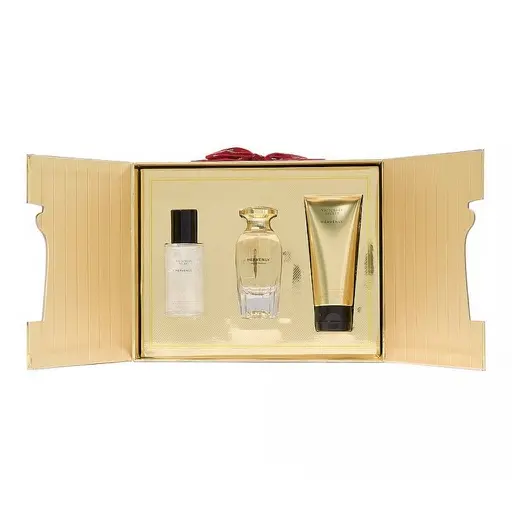 Victoria's Secret Heavenly 3 Piece Luxe Fragrance Gift Set: 50ml Eau de Parfum, Travel Lotion & Shimmer Mist