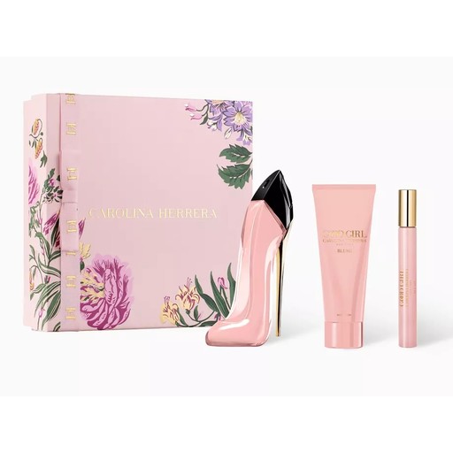 Good Girl Blush Set 80ML EDP + Mini Size EDP + Body Lotion By Carolina Herrera