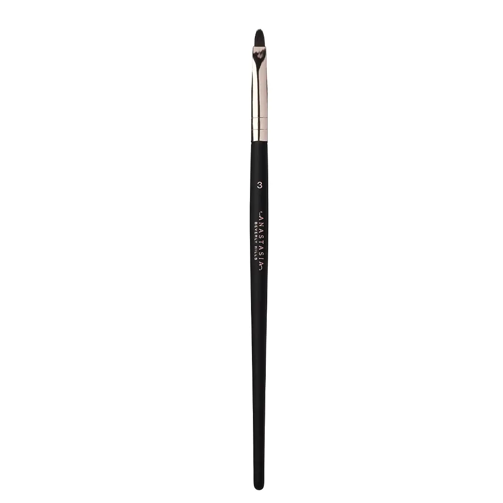 Anastasia Beverly Hills #3 Brush - High-Performance Synthetic Lip Brush with Cap for Detailed Contouring and Travel-Friendly Artistry