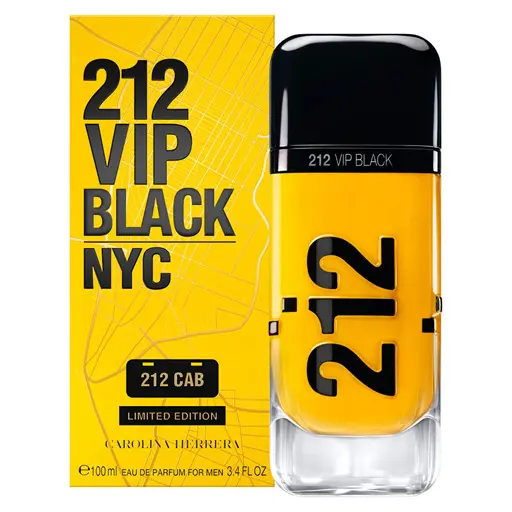 Carolina Herrera Men's 212 Vip Black Cab Limited Edition 100ML EDP
