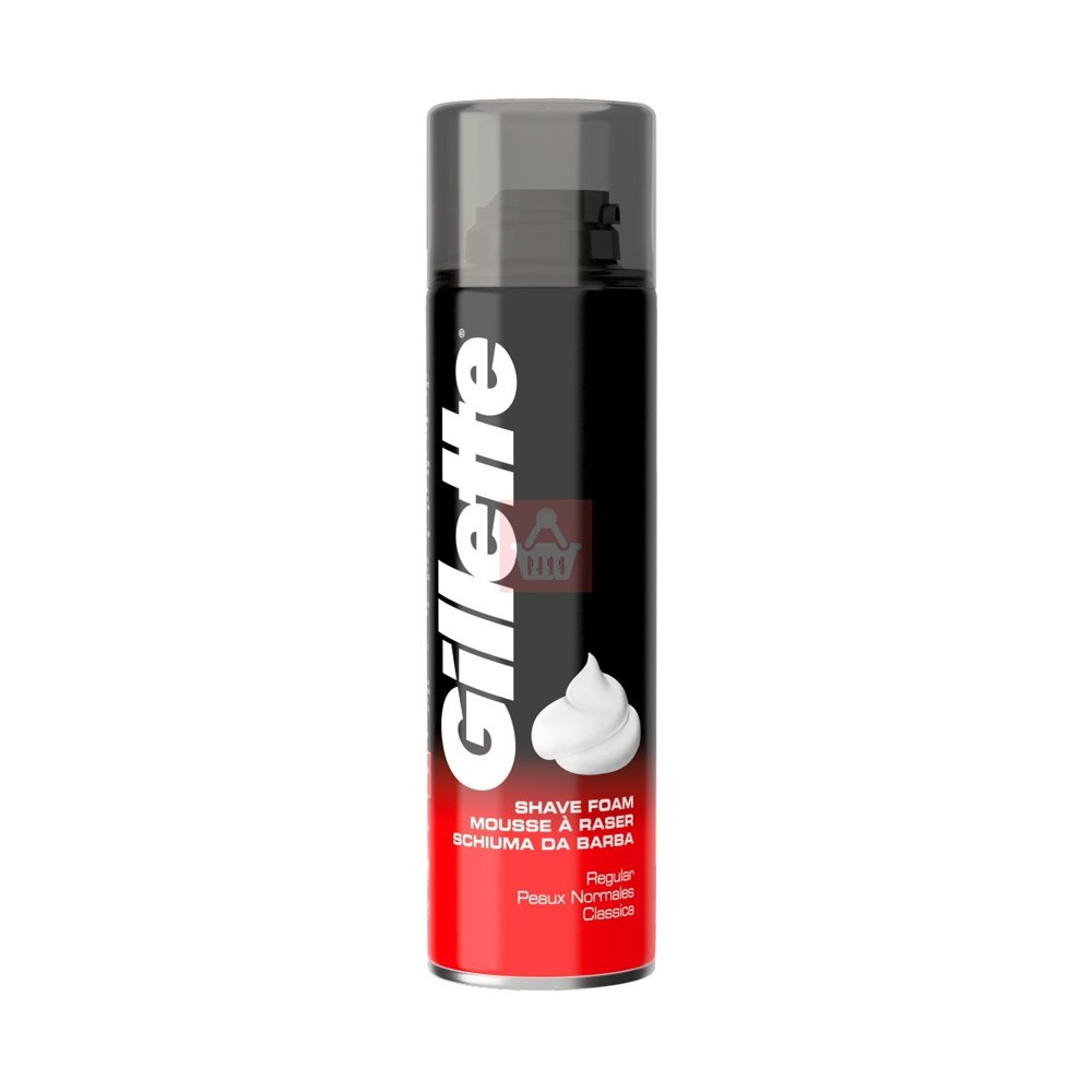 Gillette shave foam 200 ml. Normal skin.