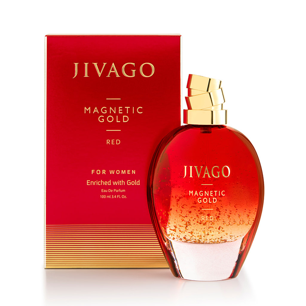 JIVAGO MAGNETIC GOLD RED EDP 100ML FOR WOMEN