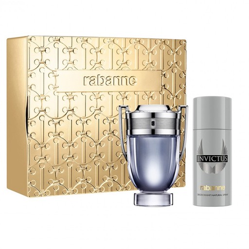 Paco Rabanne Invictus Set 100ML EDT + Deodorant Spray 150ML