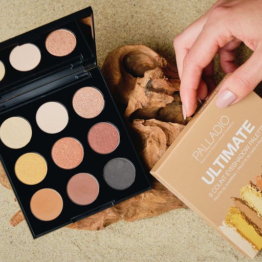 [PROPALLET13] Palladio Ultimate 9 Count Eyeshadow Palette (GOLDEN SAND)